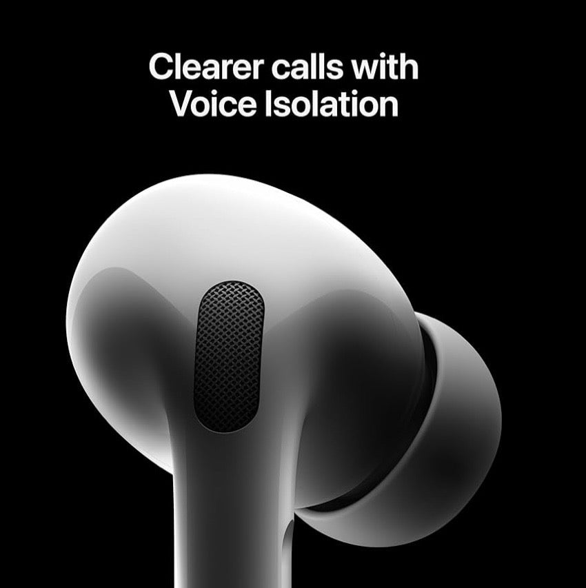 Apple AirPods Pro 2 Wireless Earbuds, Active Noise Cancellation, Hearing Aid Feature, Bluetooth Headphones, Transparency, Personalized Spatial Audio, High-Fidelity Sound, H2 Chip, USB-C Charging