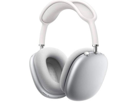 Apple AirPods Max Wireless Over-Ear Headphones, Active Noise Cancelling, Transparency Mode, Personalized Spatial Audio, Dolby Atmos, Bluetooth Headphones for iPhone - Silver