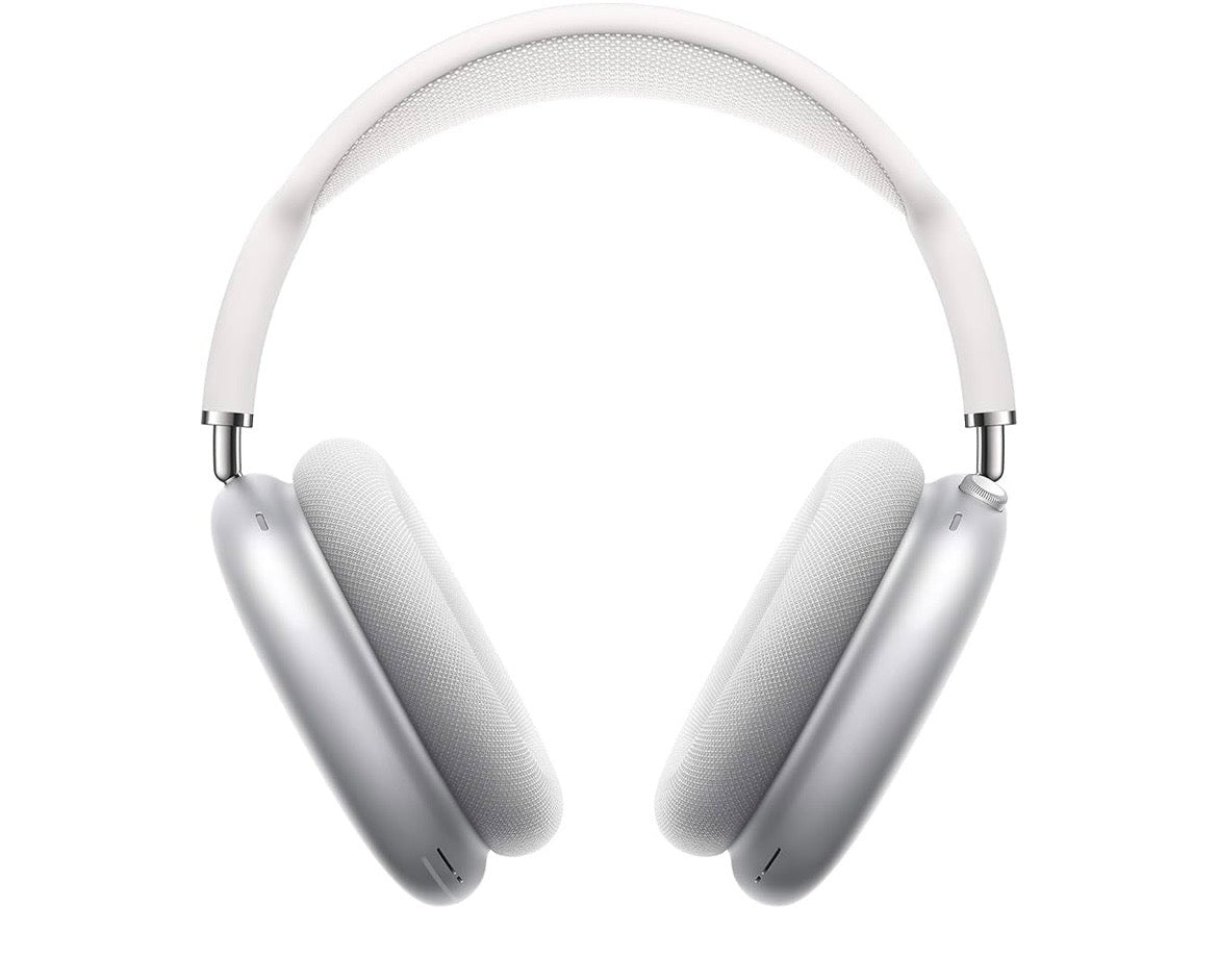 Apple AirPods Max Wireless Over-Ear Headphones, Active Noise Cancelling, Transparency Mode, Personalized Spatial Audio, Dolby Atmos, Bluetooth Headphones for iPhone - Silver