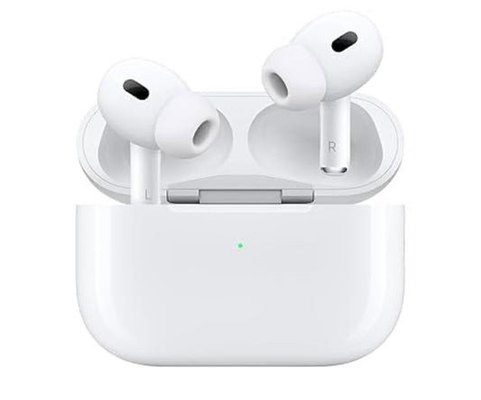 Apple AirPods Pro 2 Wireless Earbuds, Active Noise Cancellation, Hearing Aid Feature, Bluetooth Headphones, Transparency, Personalized Spatial Audio, High-Fidelity Sound, H2 Chip, USB-C Charging
