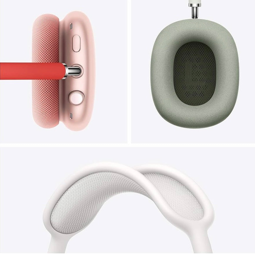 Apple AirPods Max Wireless Over-Ear Headphones, Active Noise Cancelling, Transparency Mode, Personalized Spatial Audio, Dolby Atmos, Bluetooth Headphones for iPhone - Silver